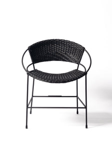 COAL WOVEN DINING CHAIR